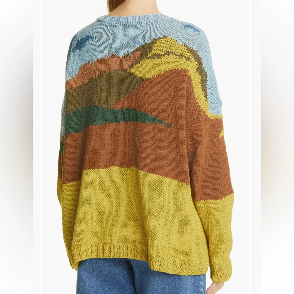 Story mfg. Bountiful Tree Organic Cotton Sweater - Size Medium - Picture 2 of 8